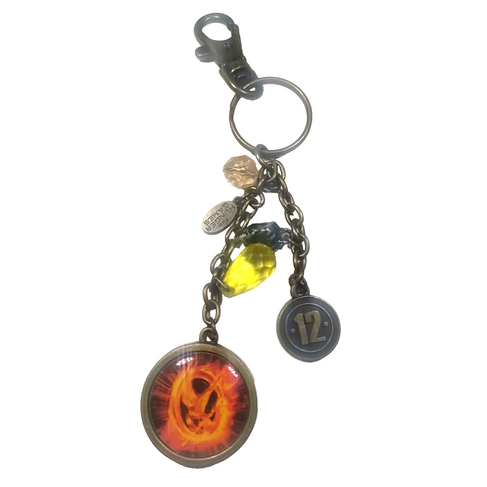 The Hunger Games Lionsgate 2012 Copper Tone Keychain Purse Clip